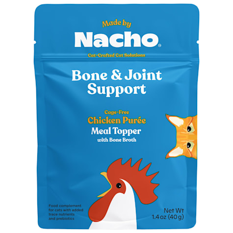 Made by Nacho Bone & Joint Support Cage-Free Chicken Puree Cat Food Topper with Bone Broth