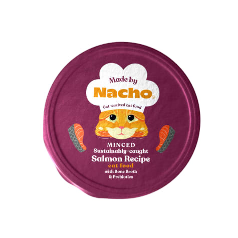 Made by Nacho Cage-Free Minced Salmon Recipe with Bone Broth Wet Cat Food