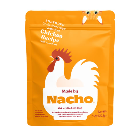 Made by Nacho Cage-Free Grain-Free Shredded Chicken Recipe with Bone Broth Wet Cat Food