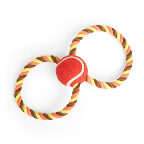 YOULY Thanksgiving Tennis Rope Tug Dog Toy