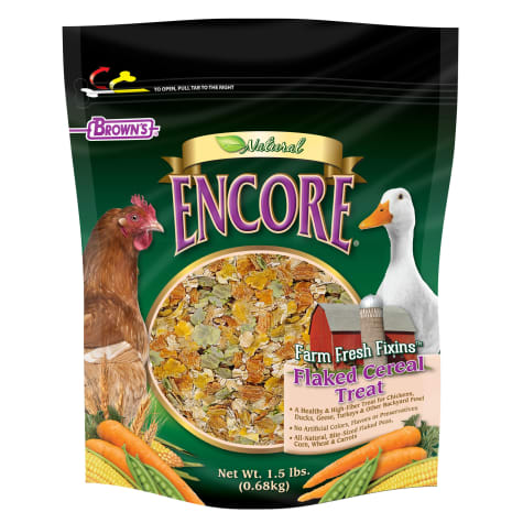 FM Browns Encore Natural Farm Fresh Fixins Flaked Cereal Chicken Treat