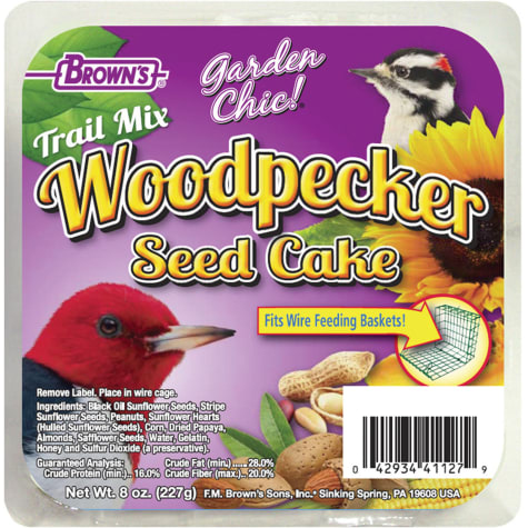 FM Browns Garden Chic! Woodpecker Seed Cake