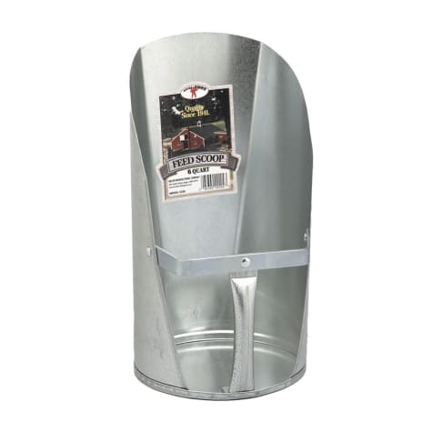 MILLER MANUFACTURING COMPANY Little Giant Galvanized Silver Feed Scoop