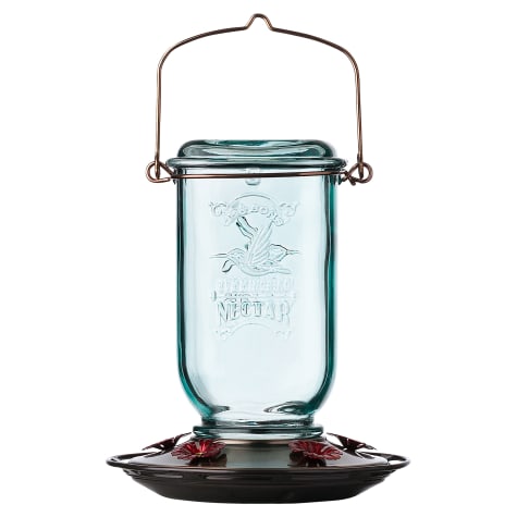 More Birds Mason Jar Hummingbird Feeder