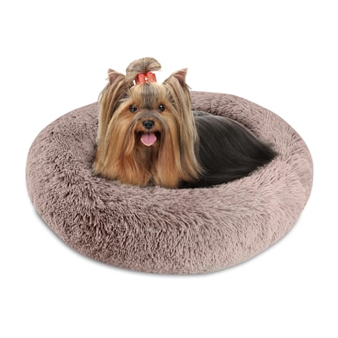 Pet Napper Blush Donut Dog Bed