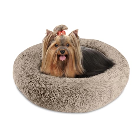 Pet Napper Taupe Donut Dog Bed