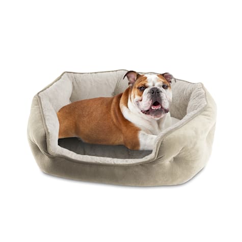 Canine Creations Sand Oval Cuddler Dog Bed