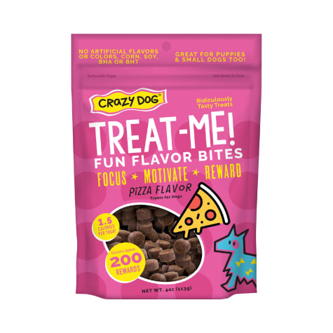 Crazy Dog Treat-Me! Mini Pizza Soft & Chewy Dog Treats