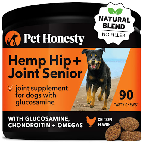 Pet Honesty Hemp Hip + Joint Health Senior Soft Chews for Dogs