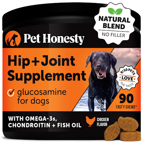 Pet Honesty Hip + Joint Health Soft Chicken Chews for Dogs
