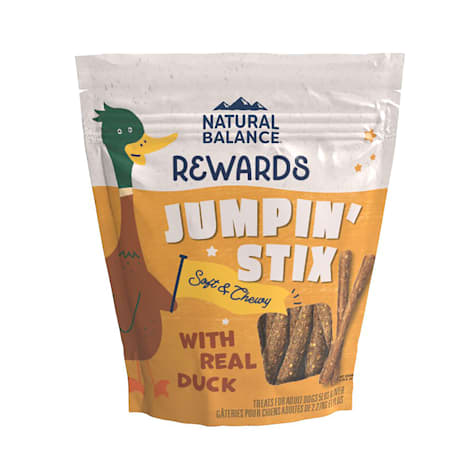 Natural Balance Jumpin' Stix Grain Free With Real Duck & Potato Recipe Dog Treats