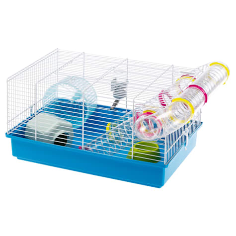 Ferplast Blue Paula Hamster Cage with Accessories