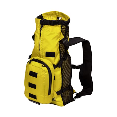 K9 Sport Sack Yellow Walk-On Packable Backpack Dog Carrier with Compatible Harness & Storage Bag