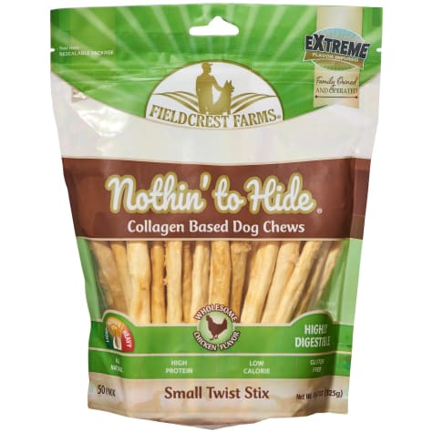Fieldcrest Farms Nothin' to Hide Twist Stix Chicken Flavor Dog Chew