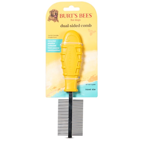 Burt's Bees for Pets Ocean Bound Recycled Plastic Dual Sided Flea Comb
