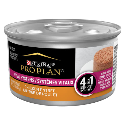 Purina Pro Plan Vital Systems 4-in-1 Brain, Kidney, Digestive and Immune Formula Chicken Wet Cat Food Pate