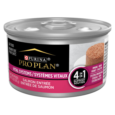 Purina Pro Plan Vital Systems 4-in-1 Brain, Kidney, Digestive and Immune Formula Salmon Wet Cat Food Pate