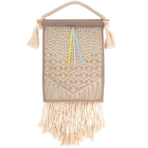 Petlinks Pretty Paws Hanging & Floor Jute Cat Scratcher with Ribbons & Fringe Toy