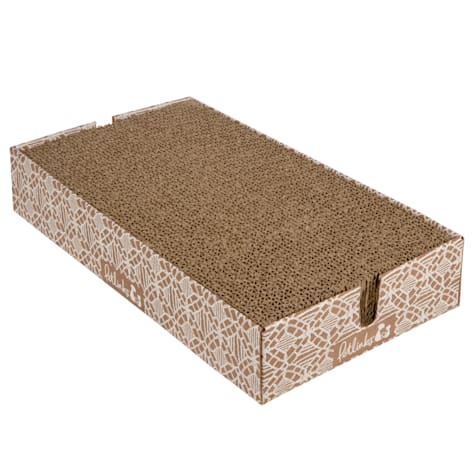Petlinks Scratcher's Choice+ Bed Box & Refills Corrugate Cat Scratch Blocks & Bed