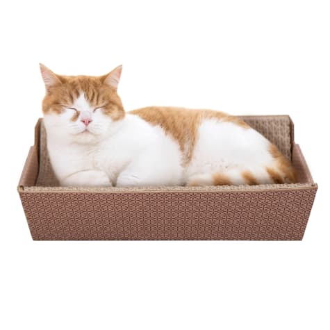 Petlinks Scratcher's Choice+ Cradle Catnip-Infused Corrugate Cat Scratcher & Lounge