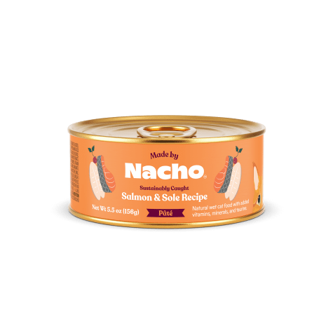 Made by Nacho Sustainably Caught Salmon & Sole Pate Recipe with Bone Broth Wet Cat Food