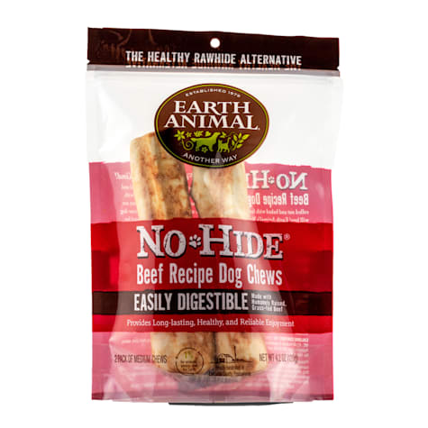 Earth Animal No-Hide Rolls Beef Recipe Medium Natural Long-Lasting Rawhide Alternative Dog Chew