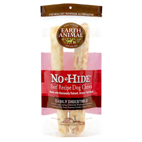 Earth Animal No-Hide Rolls Beef Recipe Large Natural Long-Lasting Rawhide Alternative Dog Chew