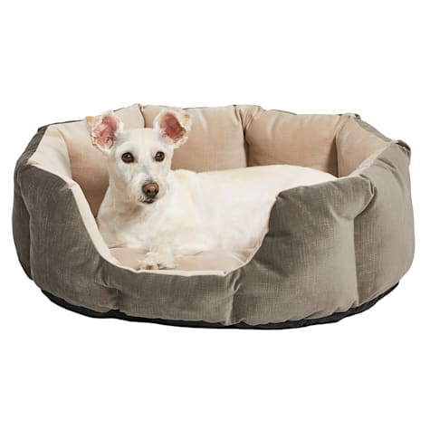 Midwest Gray Quiet Time Deluxe Tulip Nesting Dog Bed