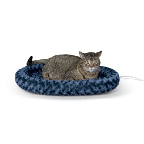 K&H Blue Thermo-Kitty Fashion Splash Cat Bed
