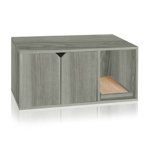 Way Basics Litter Box Enclosure in London Grey
