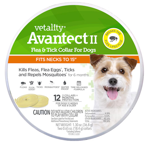 Vetality Avantect II Flea & Tick Dog Collar