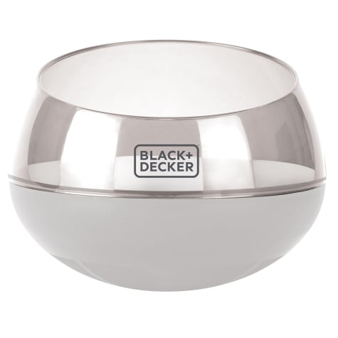BLACK+DECKER White Rocking Interactive Slow Feeder Dog Bowl