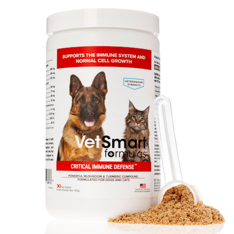 VetSmart Formulas Mushroom and Turmeric Critical Immune Defense for Dogs and Cats