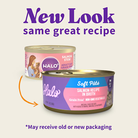 Halo Grain Free Salmon Stew Recipe Adult Wet Cat Food 3 Oz Petco