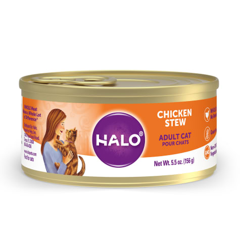 Halo Grain Free Chicken Recipe in Broth Adult Wet Cat Food