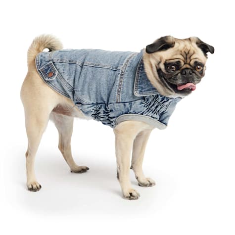 GF Pet Light Wash Denim Dog Jacket