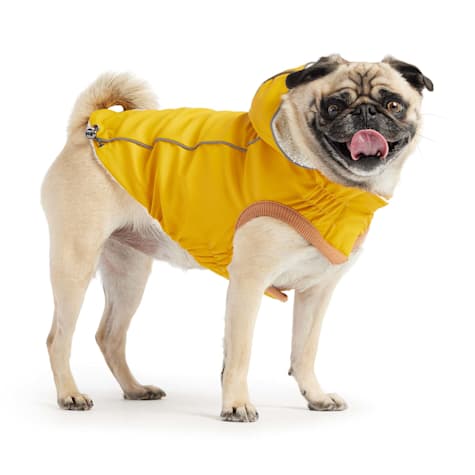 GF Pet Yellow Insulated Dog Raincoat