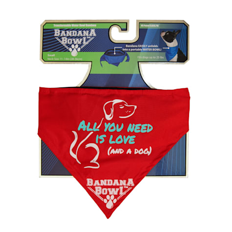 Pet Product Innovations Red Bandana Bowl for Dogs