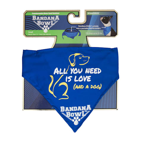 Pet Product Innovations Blue Bandana Bowl for Dogs