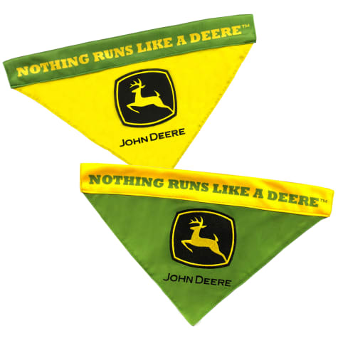 Pets First John Deere Reversible Dog Bandana