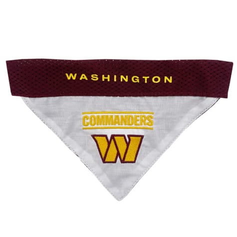 Pets First Washington Commanders Reversible Dog Bandana