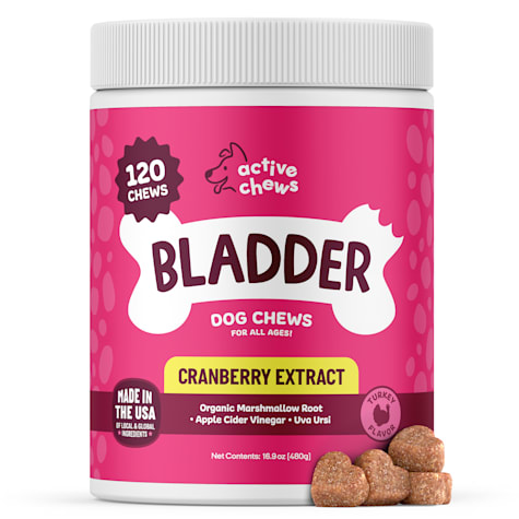 Active Chews Turkey Flavor Bladder Cranberry Chews for Dogs