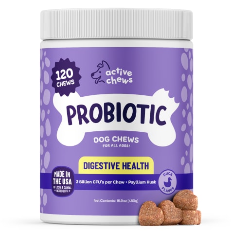 Active Chews Duck Flavor Probiotic Chews for Dogs