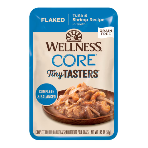 Wellness CORE Flaked Tuna & Shrimp in Sauce Tiny Tasters Wet Cat Food