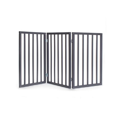 Primetime Petz Perfect Pup Freestanding Gray Pet Gate