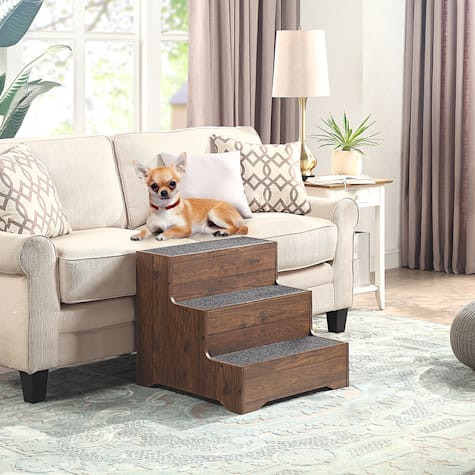 UniPaws Rustic Stairs for Small Dogs and Cats