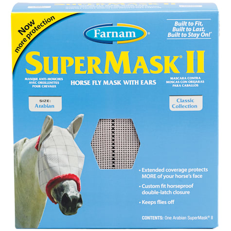 Farnam SuperMask II Classic Horse Fly Mask, with Ears