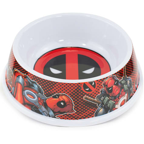 Buckle-Down Marvel Comics Deadpool Dog Food Water Bowl