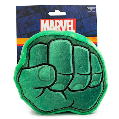 Buckle-Down Green Marvel Hulk Fist Plush Squeaker Dog Toy