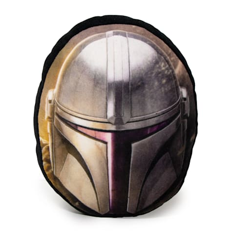 Buckle-Down Star Wars The Mandalorian Helmet Plush Squeaker Dog Toy